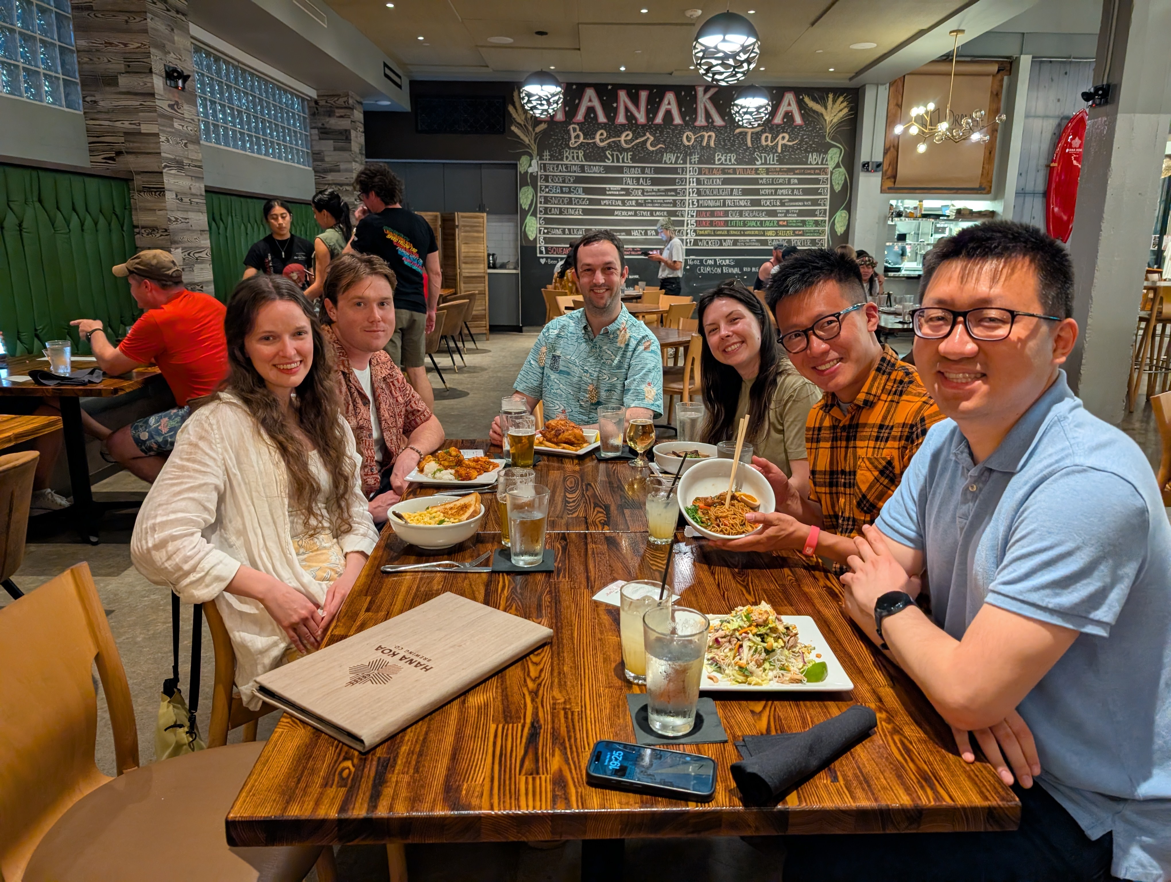 Group dinner in Honolulu